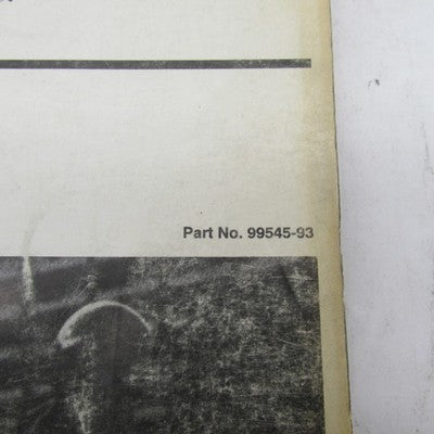 Harley Davidson Genuine 1993 Parts Catalog Police Models 99545-93