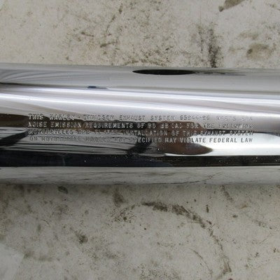 Harley Davidson OEM Single Chrome Exhaust Muffler Silencer Slip On 659