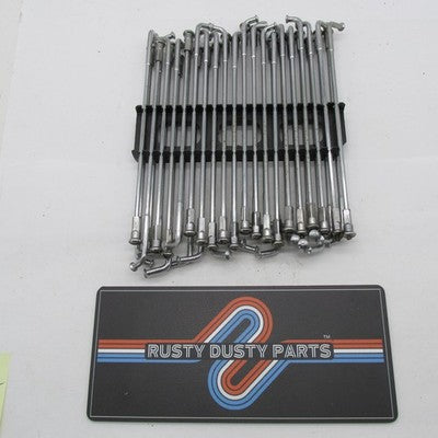 Set of 40 NOS Chrome Motorcycle Wheel Spokes Approx 8 Inch