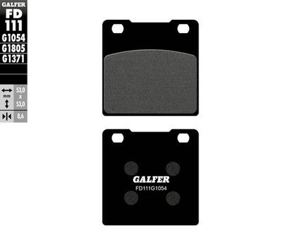 Galfer 1054 Carbon Semi-Metallic Brake Pads Rear FD111G1054