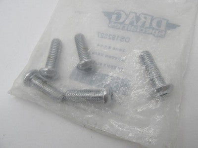 QTY5 Drag Specialties NOS 3/8"-16 x 1 1/4" Button Head Bolts, Chrome D