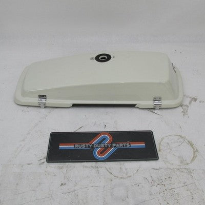 Harley OEM 93-13 Touring Police Right Saddlebag Lid Birch White 90612-