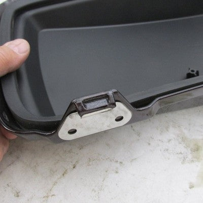 Harley OEM 05-13 Touring Right Saddlebag Lid Black Cherry Stripe 90627