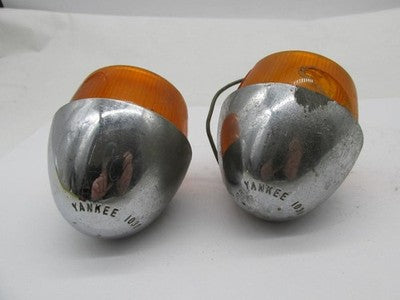 Pair of Harley Davidson Genuine Yankee 1030 Shovelhead Turn Signal Hou