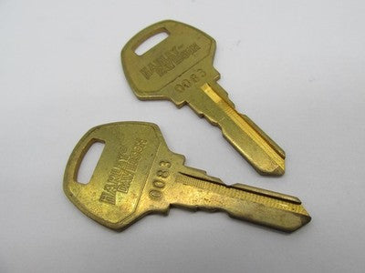 Lot of 2 Harley Davidson Genuine NOS Key Set Codes 0083 71442-91