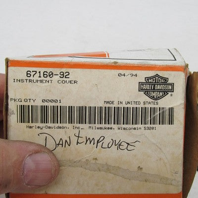 Vintage Harley Davidson OEM NOS Instrument Cover FXRP 92-94 67160-92