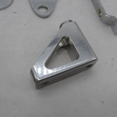 Mixed Lot of 6 Harley Davidson Misc Chrome Support Brackets Braces Har