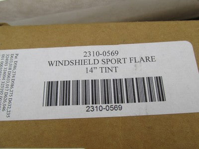 Klock Werks NOS KWW-01-0316 Sport Flare Windshield, 14" Tinted 2310-05