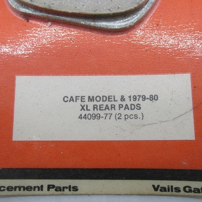V-Twin Harley-Davidson NOS XL Rear Brake Pads Cafe Model 1979-1980 440