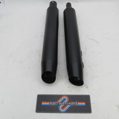 Set of Harley Davidson Genuine Black Stock Mufflers Touring 64900766A