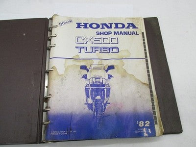 Honda Official Factory 1982 CX500 Turbo Motorcycle Service Shop Manual