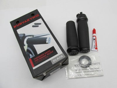 Kuryakyn NOS Black Thresher Handlebar Grips Indian Scout 5939