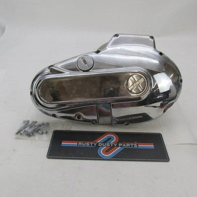 Harley OEM 71-76 Ironhead Sportster Chrome Outer Primary Cover w/ Bolt