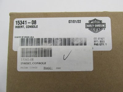 Harley-Davidson OEM NOS 08+ Touring Fuel Tank Console Insert Pod 15341