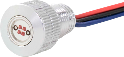 Paul Yaffe Lighting Bolts Super Bright LEDs Amber/Silver