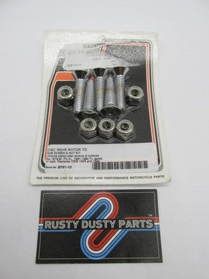 V-Twin NOS Harley Rear Brake Rotor Allen Screw Bolt Set 8791-10 | 1605