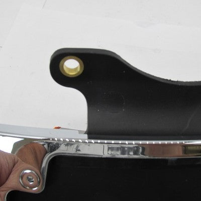 Harley-Davidson OEM NOS Curved License Plate Frame Chrome w/ LED Light