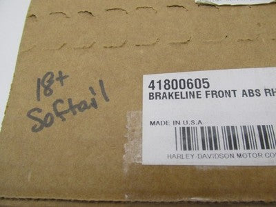 Harley Davidson Genuine NOS Front ABS Dual Disc Brakeline 41800605