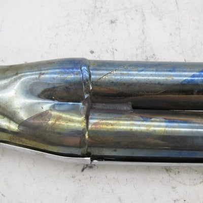 SuperTrapp 85-06 FLH FLT 2-Into-1 SuperMeg Exhaust Header Pipes Chrome