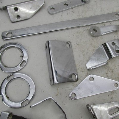Huge Mixed Lot Harley Davidson & Aftermarket Chrome Hardware Bracket M