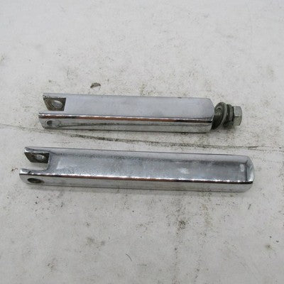 Pair of Harley Davidson OEM Chrome Highway Peg Mounts Sportster Ironhe