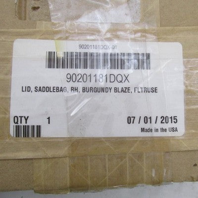Harley Davidson OEM NOB Burgandy Right Hand Saddlebag Lid Cover Kit 90