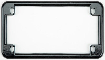 Chris Products License Plate Frame Black/Chrome 610