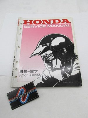 Honda Official Factory 1986-1987 ATC 125M Three Wheeler Service Manual