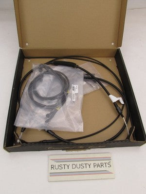 Burly NOS 12" Ape Hanger Control Cable Line Kit, Black B30-1197 0662-0
