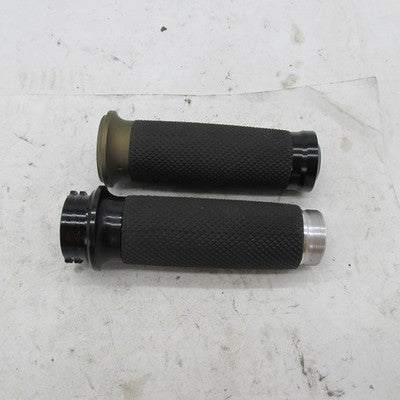 Pair of Rubber Knuckled 1" Hand Grips Aftermarket Harley Sportster Mis
