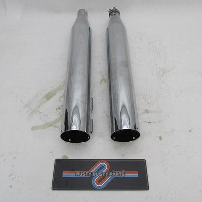Pair of Rinehart Racing NOS Slip on Mufflers Harley RR-429-25-16P RR-4