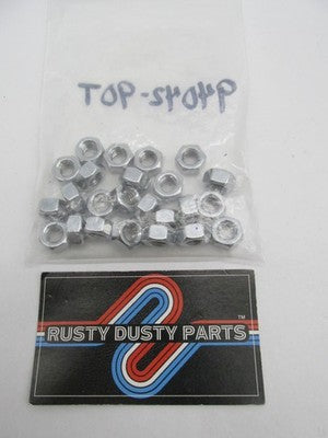 LOT of 24 Harley Davidson NOS Hex Nut, 5/16-18, Chrome 94042-90T