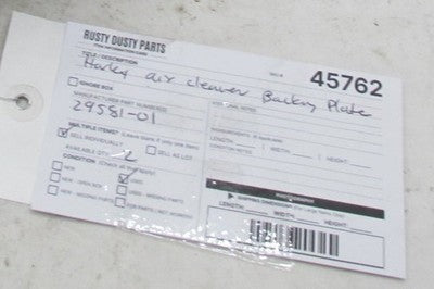 Harley Davidson Genuine Air Cleaner Backing Plate Dyna Softail 29581-0