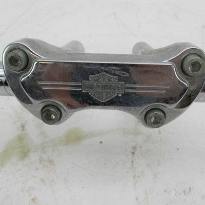Harley Chrome Flat Tracker T-Bar 27" Spread Handlebars w/ 6" Risers &