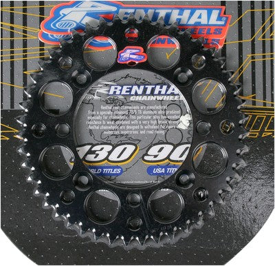 Renthal Ultralight Rear Sprocket 47T Black 121U-428-47GPBK