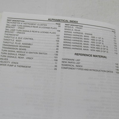 Harley Davidson Official Factory 2015 V-Rod Models Parts Catalog 99457