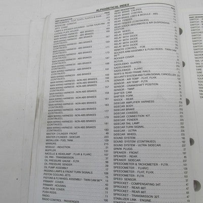 Harley Davidson Official Factory 2008 Touring Models Parts Catalog 994