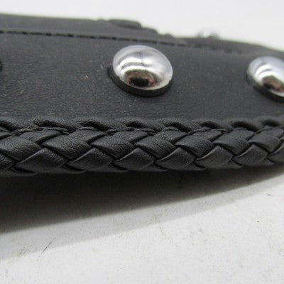 Mustang Harley 15" x 5" Studded Black Vinyl Fender Bib