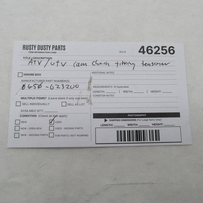 CFMoto UFORCE 1000 Manual Cam Chain Timing Tensioner ATV/UTV 0GS0-0232