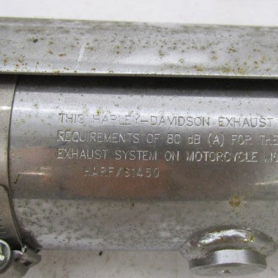 Harley Davidson OEM Chrome Single Stock Exhaust Slip On Muffler 65842-
