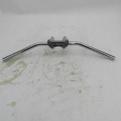 Harley Chrome Flat Tracker T-Bar 27" Spread Handlebars w/ 6" Risers &