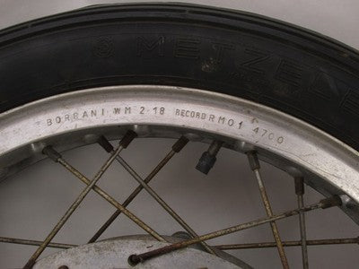 Benelli Dual Front Race Drum Wheel w/ Borrani WM2 3.5x18" Rim Record R