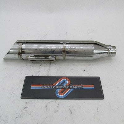 Harley Screamin Eagle OEM Front Exhaust 3.25" Slash Cut Muffler CVO 80