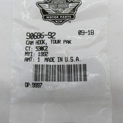 Harley-Davidson OEM NOS Saddlebag Latch Tour-Pak Cam Hook 90686-92