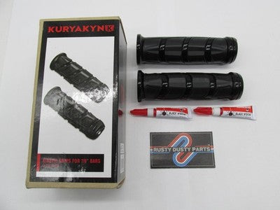 Kuryakyn NOS Indian Scout Kinetic Handlebar Grips Gloss Black 6368