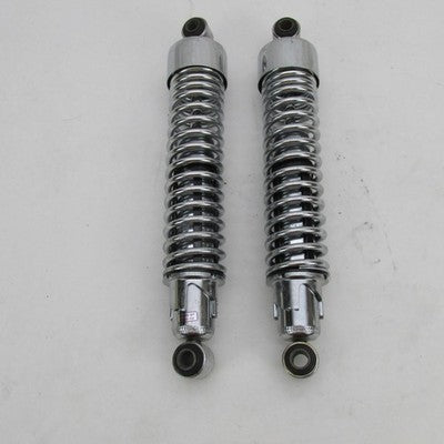 Pair of Harley Genuine OEM Chrome 11-3/4" 11.75" Rear Shock Absorbers