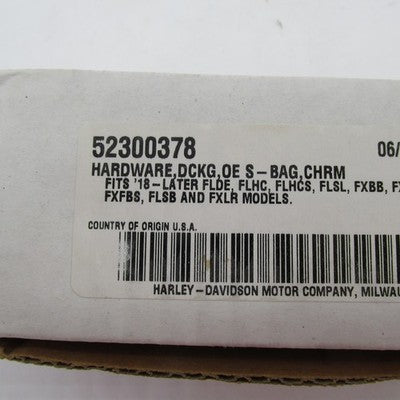 Harley OEM NOS '18+ Softail Holdfast Docking Hardware Kit Chrome 52300