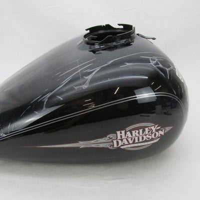 New Harley OEM 09-13 Touring FLHTC Fuel Tank Vivid Black Pinstripe 613