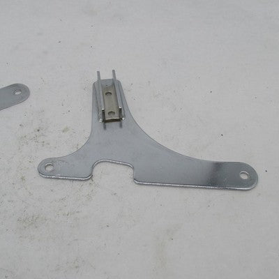 Pair Khrome Werks Chrome Side Plates Sissy Bar Mount Brackets FXWG FXS