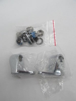 Drag Specialties NOS Big Twin Front Turn Signal Mount Kit, Chrome 2401